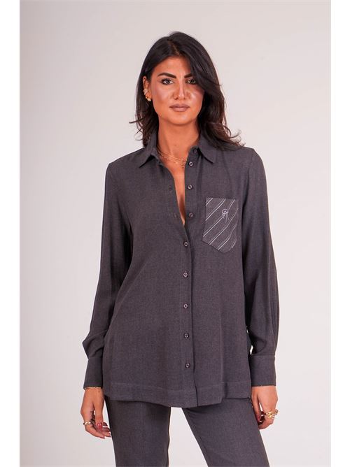 Camicia in viscosa GM by Gai Mattiolo | GM4175GRIGIO
